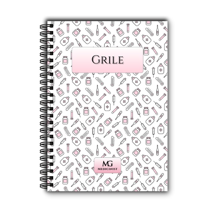 Caiet A5, MG Medicinist, Grile, Medicina Roz, 80 file