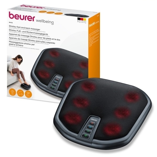 Beurer FM 70 Shiatsu Foot And Back Massager, Soothing Massage With