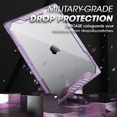 Carcasa laptop Supcase compatibila cu Macbook Pro 14", Policarbonat, Roz