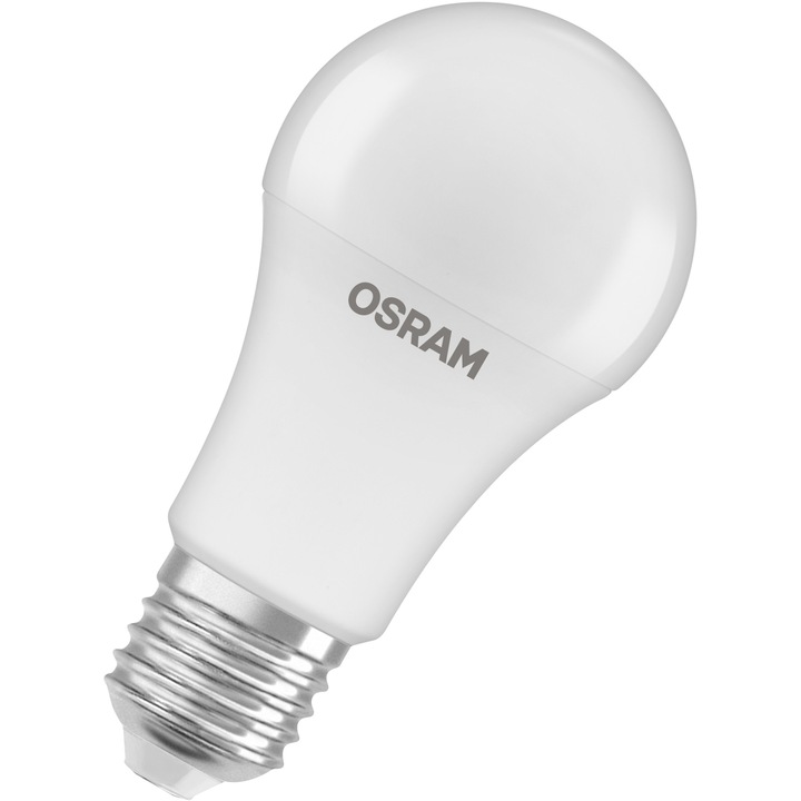 Bec LED Osram Star+ A75, cu senzor de miscare, E27, 10W (75W), 1055 lm, lumina calda (2700K), clasa energetica F