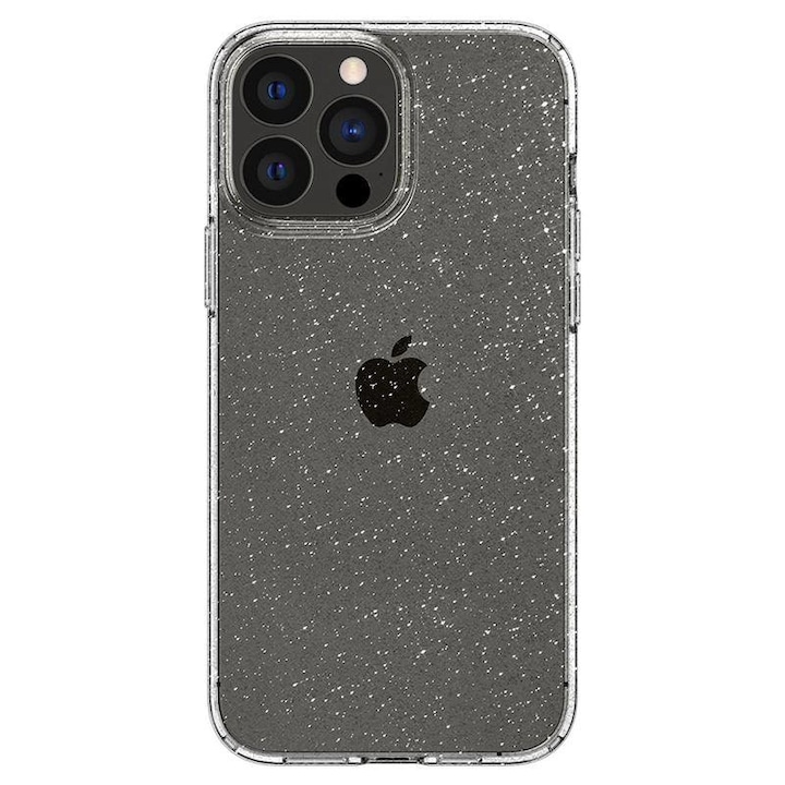 Противоударен Блестящ Калъф за iPhone 13 Pro, SPIGEN Liquid Crystal Glitter Quartz Case, Прозрачен