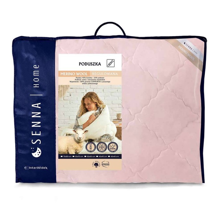 Perna 70×80 MERINO WOOL Lana Merino Lana Merino Roz