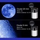 Telescop Astronomic SIKS Cu Trepied Din Aluminiu, Distanta Focala 360mm Si Prisme De 90°, Argintiu/Negru