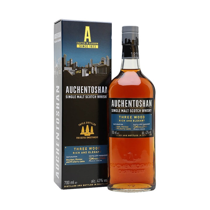Auchentoshan Three Wood whisky 0-7 pdd 43%