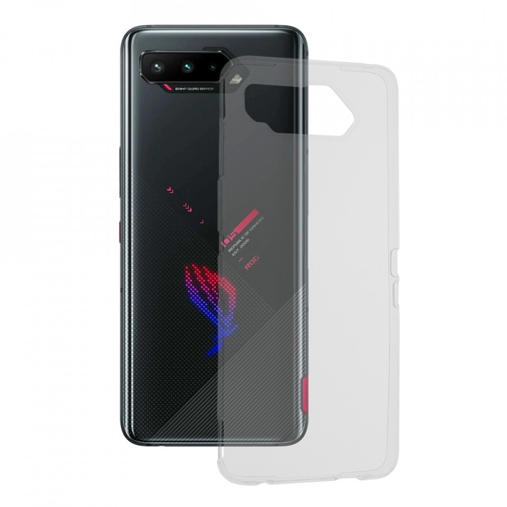 Кейс за Asus ROG Phone 5, Techsuit Clear Silicone, Transparent