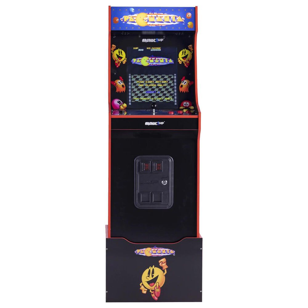 Consola verticala 14 jocuri ARCADE1UP, BANDAI NAMCO LEGACY™, H 146 cm, single player, iluminare Marquee, grafica originala, display color 17 inch, online leaderboards, difuzor extern, multicolor
