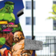 Ретро вертикална конзола 8 игри ARCADE1UP Marvel vs Capcom 2™, H 154 см, Wi-Fi LIVE Play, 2 играча, Marquee осветление, Оригинална графика, 17-инчов цветен дисплей, Външен високоговорител, Многоцветен