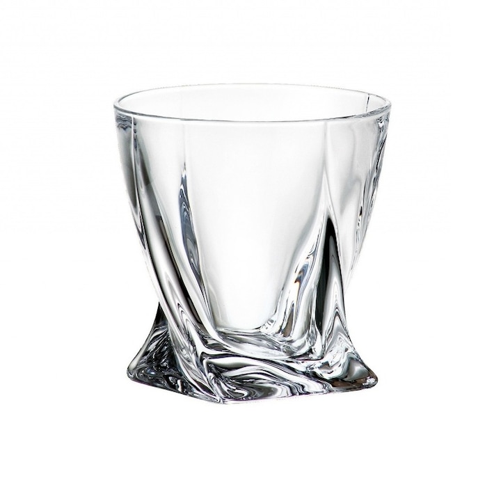 Whisky pohár, Bohemia, Quadro, 73141, 340 ml, átlátszó
