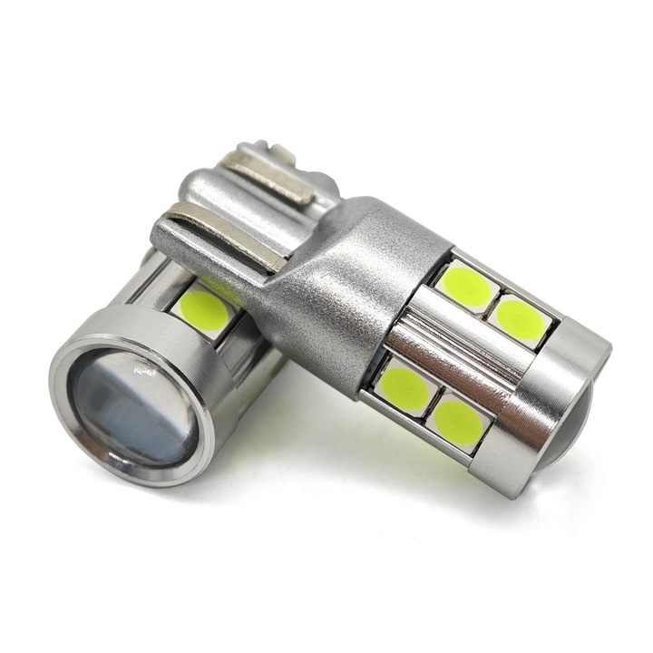 Set 2 becuri auto motoLEDy LED W5W, T10 12-24V CANBUS 500lm Verde