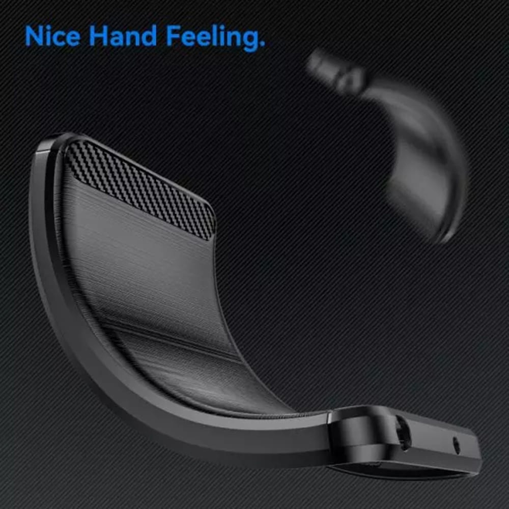 Husa pentru Huawei nova 10 SE Techsuit Carbon Silicone Negru