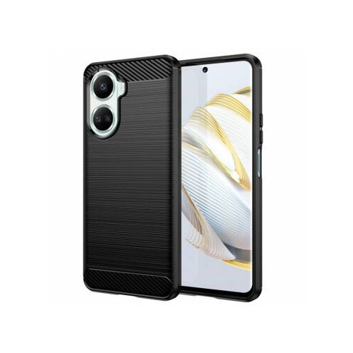 Husa Huawei nova 10 SE Techsuit Carbon Silicone, negru