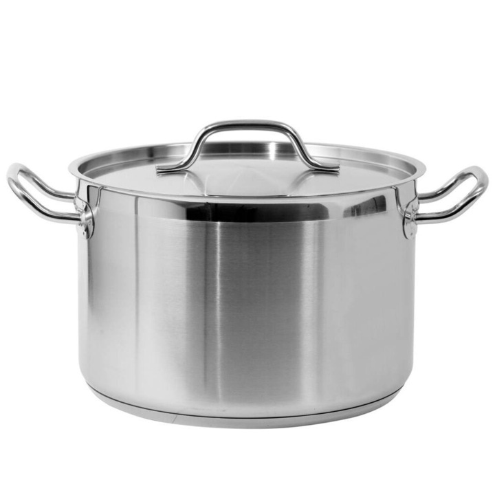 Тенджера с капак, професионална употреба Yato Gastro 28x18 см, хранителна неръждаема стомана, 11,1 л