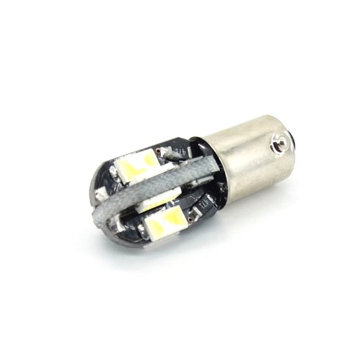 Set 5 becuri auto motoLEDy LED BAX9S, H6W CANBUS 12V 320lm