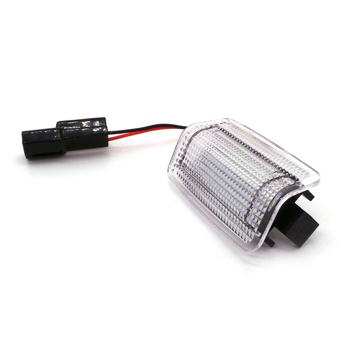 LED ajtó- és lábtérvilágítás modul, motoLEDy, Toyota, Lexus kompatibilis, CANBUS kompatibilis, 18 LED / darab, 2835 SMD, 12V, 450 lumen / darab, Xenon fehér ~5500K fény, 180° világítási szög, 50 000 óra élettartam, E8 jóváhagyás, készlet, 2 darab