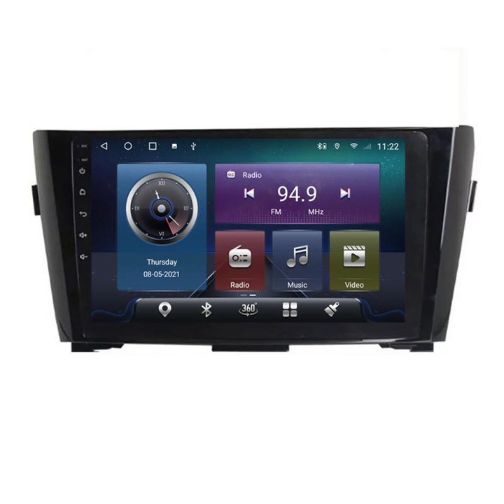 Navigatie dedicata Edonav Nissan Qashqai/X-Trail 2013- C-353, QLED, Octacore,4 Gb RAM,32 Gb Hdd,360,4G, DSP, GPS, Bluetooth