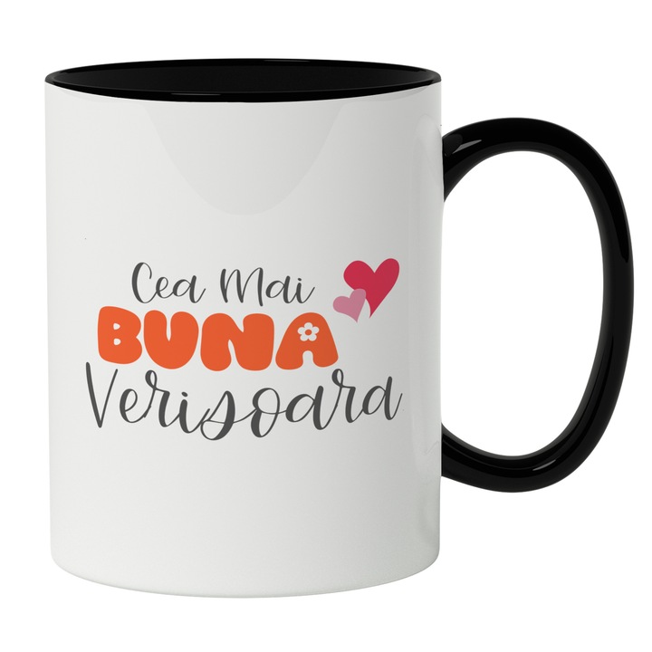 Cana Cu Mesaj In Romana Cea Mai Buna Verisoara, Famlie, Surori Sufletesti, Iubitorii De Familie Si Relatii, 330 ml