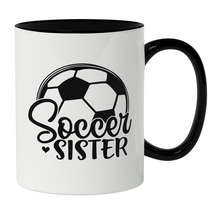 Cana Cu Minge De Fotbal, Text In Engleza Soccer Sister, Surori Si Cele Mai Bune Prietene, Iubitorii De Familie, 330 ml