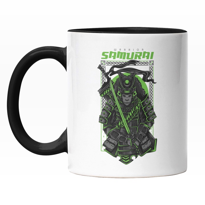 Cana Cu Razboinic Cu Armura Si Sabie Stil Film star Wars, Sabie laser, Text IN Engleza Warrior Samurai, Asassin, Iubitorii De Filme SF, 330 ml