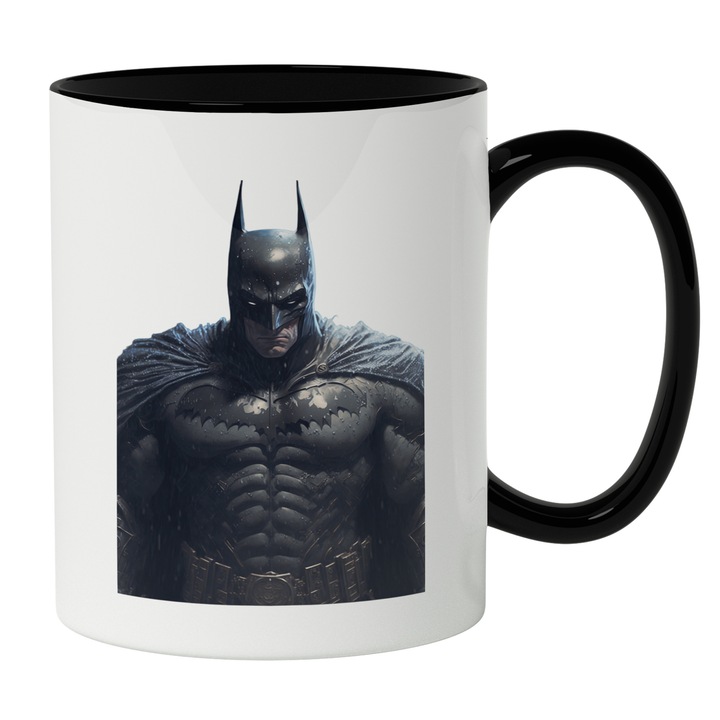 Cana Cu Potret Batman, Tinuta Emblematica, Iubitorii De Filme Sf, Super Erou, Super Puteri, 330 ml
