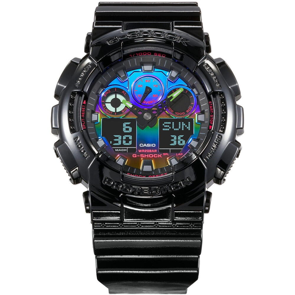 Ceas Barbati Casio G-Shock GA-100RGB-1A - EMAG.ro