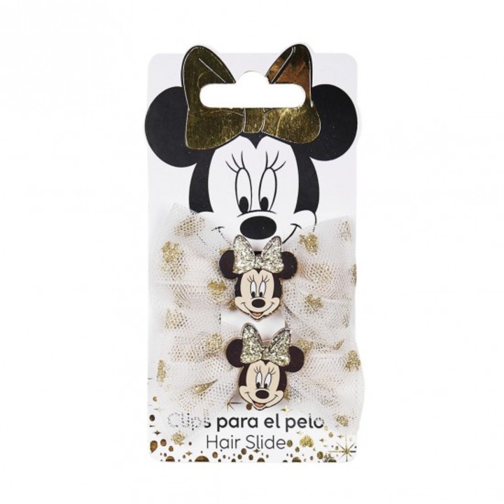 Set 2 accesorii pentru par Agrafe cu fundite Minnie