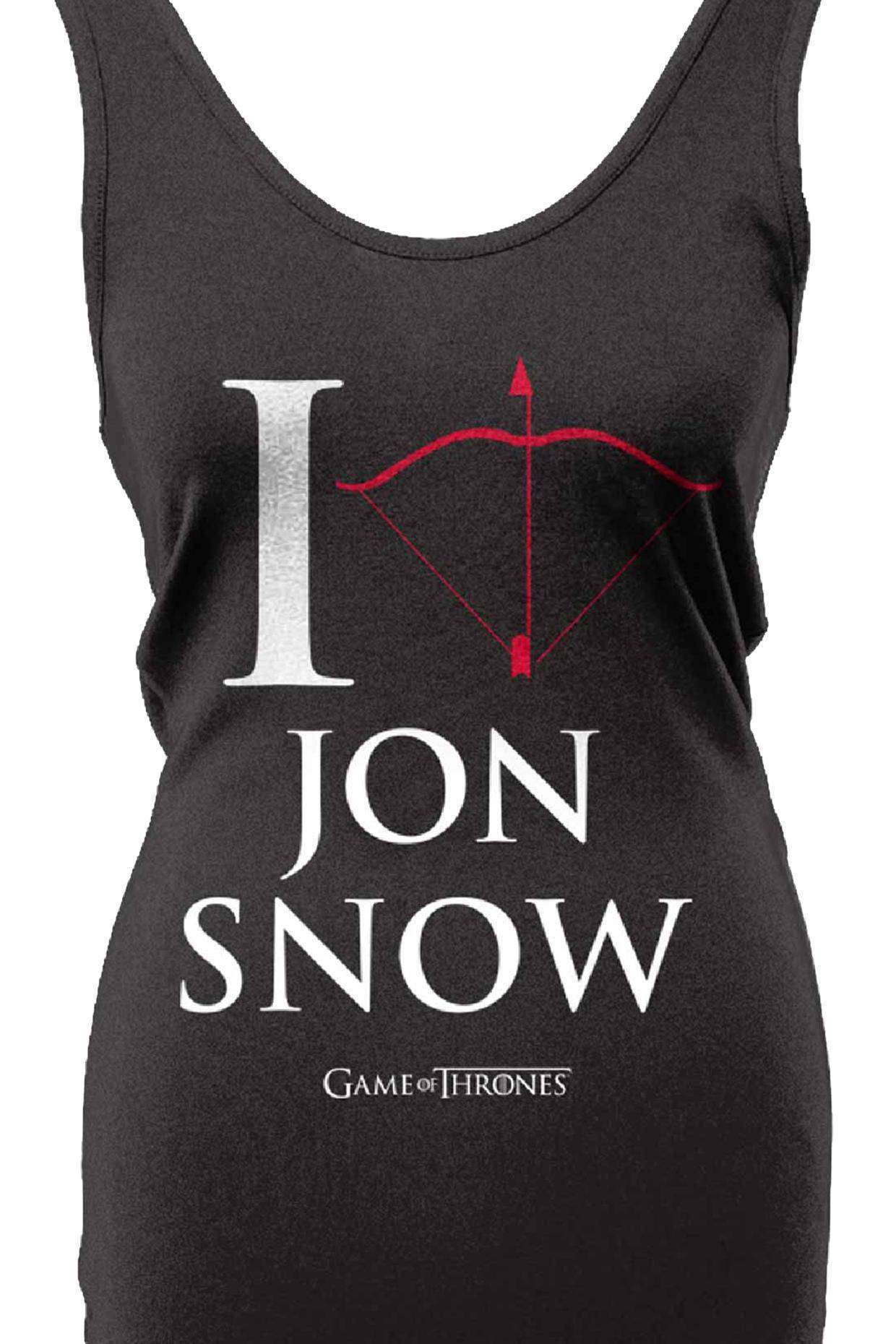 Maiou de dama, Game Of Thrones, I Love Jon Snow, Negru, S