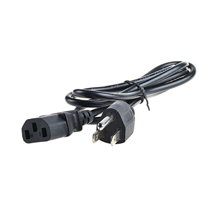 Cablu alimentare de la priza Anglia / USA 3 pini la monitor sau unitate PC cu 3 pini, lungime 1.0 m - Phuture®