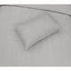 Lenjerie de pat Kring, pentru 2 persoane, 4 piese, bumbac 100%, 132TC, imprimeu dungi, Gri