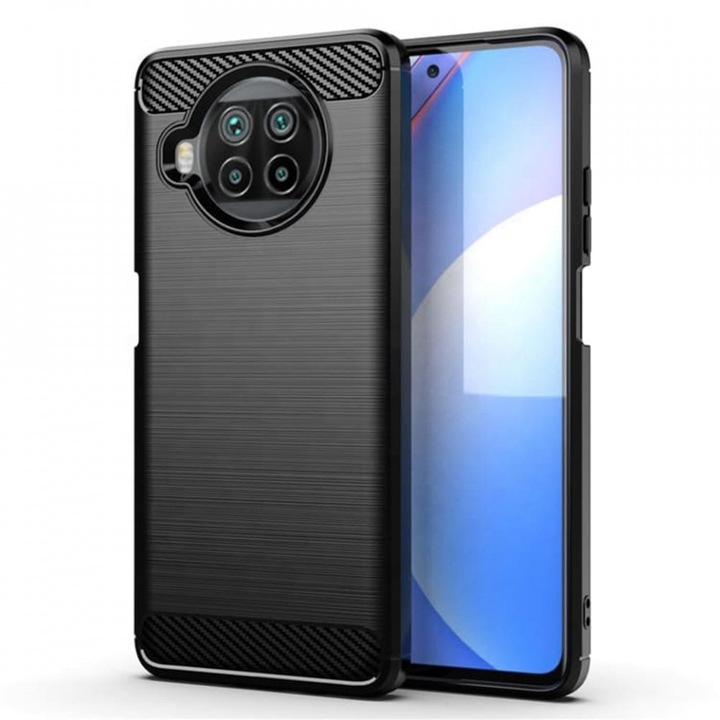 Tok Xiaomi Mi 10T Lite 5G-hez - Techsuit Carbon szilikon - fekete