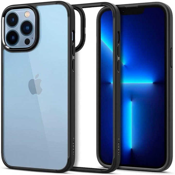 Калъф SPIGEN ULTRA HYBRID, за iPhone 13 Pro, матирано черен