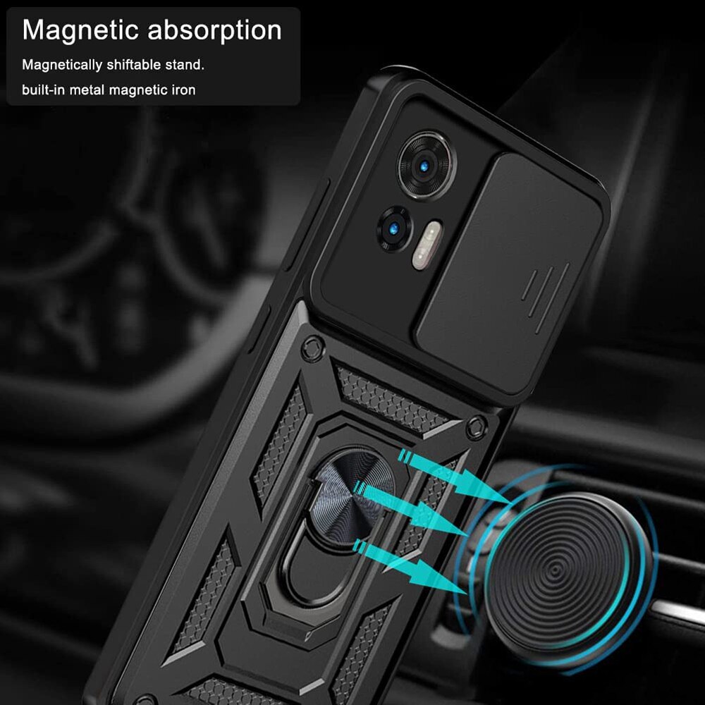 Husa Motorola Edge 30 Neo protectie camera Techsuit CamShield Series, negru