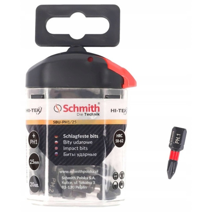 Biti de impact, Schmith, PH1, 25mm, 20buc, HI-TEK