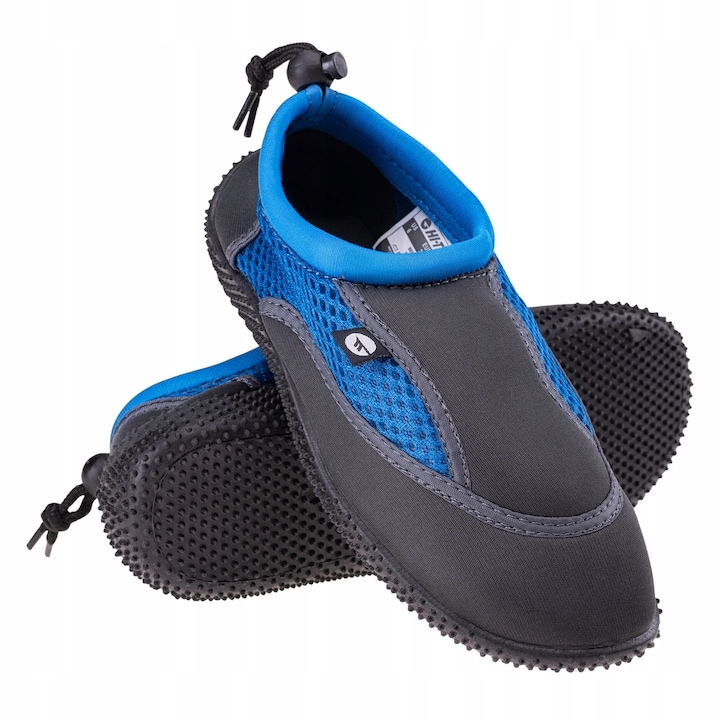 Дамски обувки за вода и плаж, Hi-Tec, Неопрен/Мрежа, Черно/Синьо, 39 EU