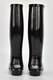 Karl Lagerfeld, Гумени ботуши с лъскав дизайн, Черен