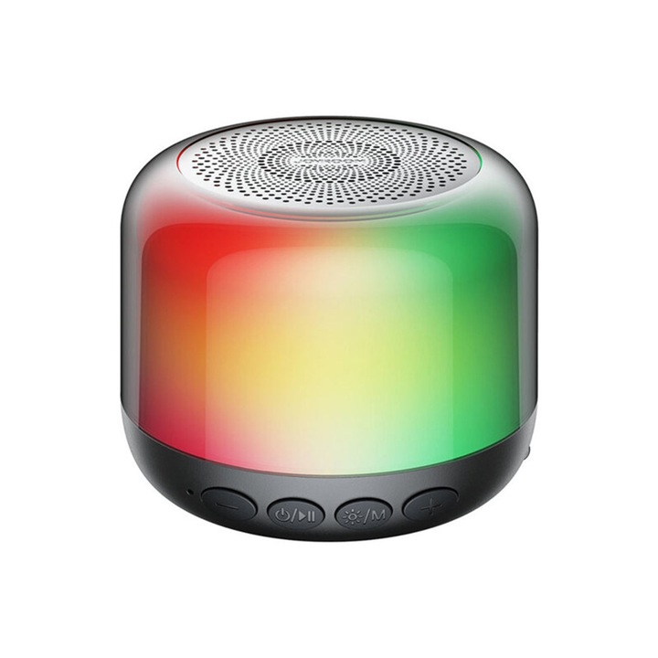 Boxa Joyroom portabila Bluetooth, cu lumini RGB Negru