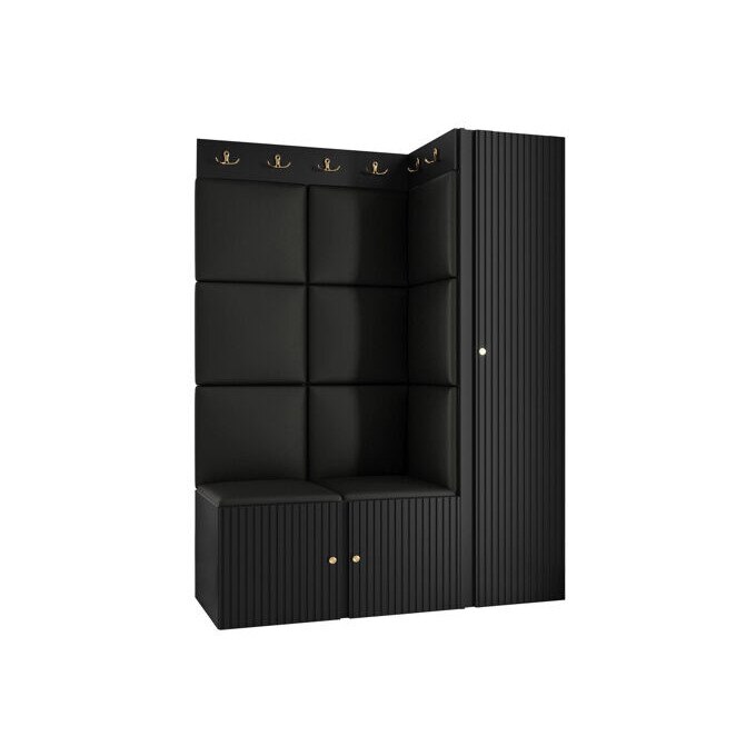 Előszoba garnitúra Hartford 385 (Fekete), 12.4x18.6x4.6cm - eMAG.hu