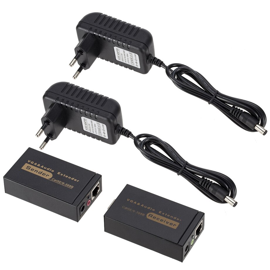 Adaptor HOPE R®, de la VGA la RJ45, pentru extindere semnal video pana ...