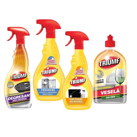 Комплект Силен обезмаслител 500 мл, Разтвор за хладилник 500 мл ...
