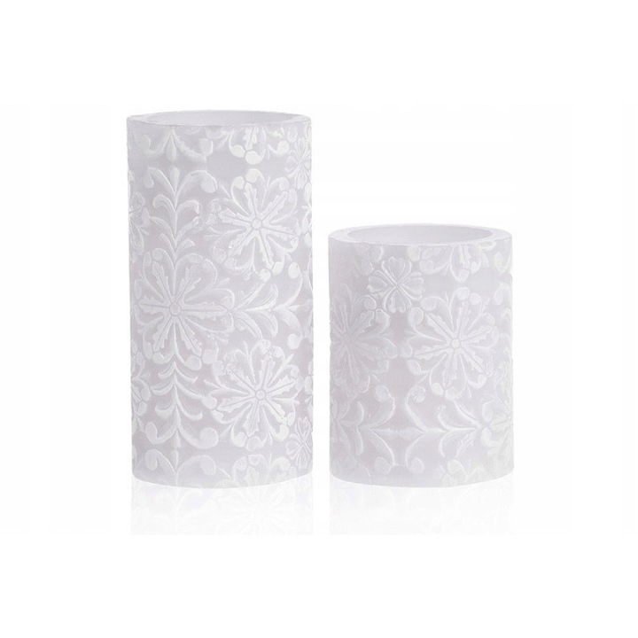 Set 2 lumanari decorative LED