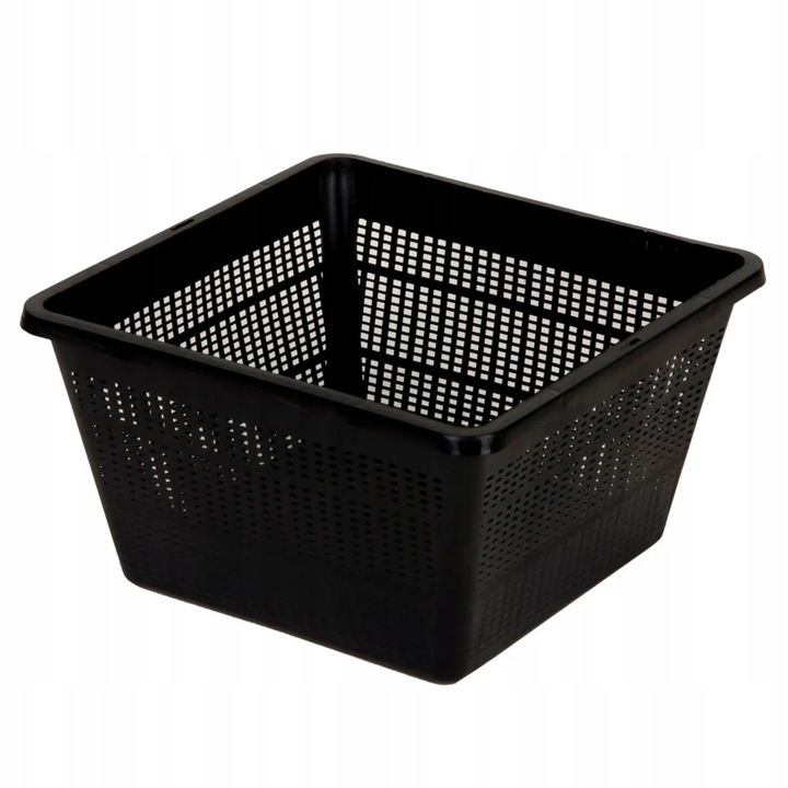 Cos pentru plante de iaz, 26x35x35cm, negru, plastic