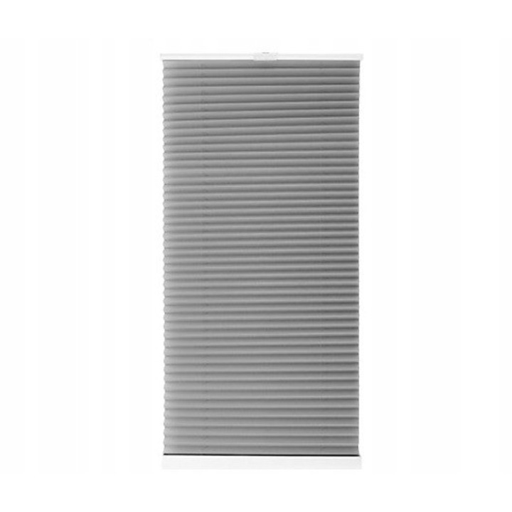Jaluzea tip rulou, Poliester, Plisat, 60 x 130 cm, Gri