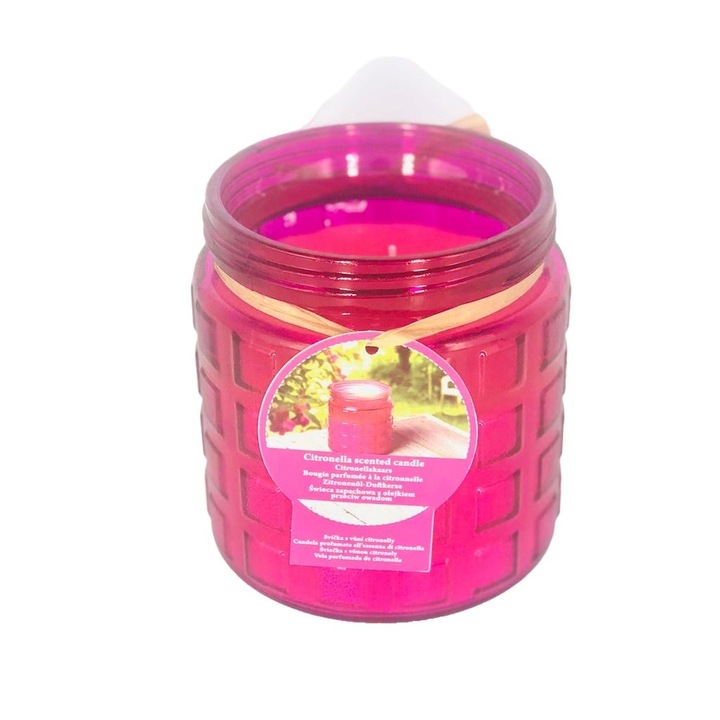 Set 3 lumanari cu parfum de lamaie, Multicolor,