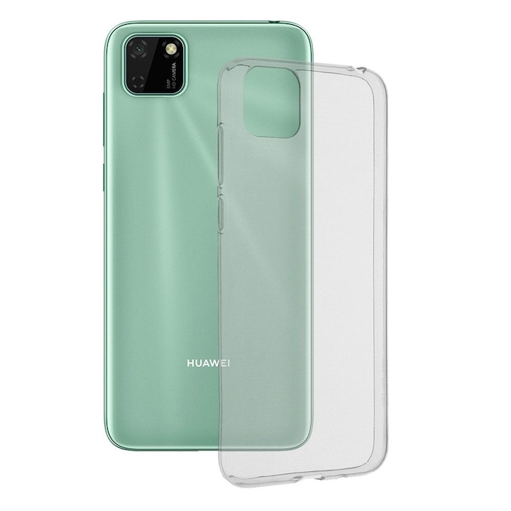 Husa Tpu compatibil cu Huawei Y5P 2020, Silicon, Transparent