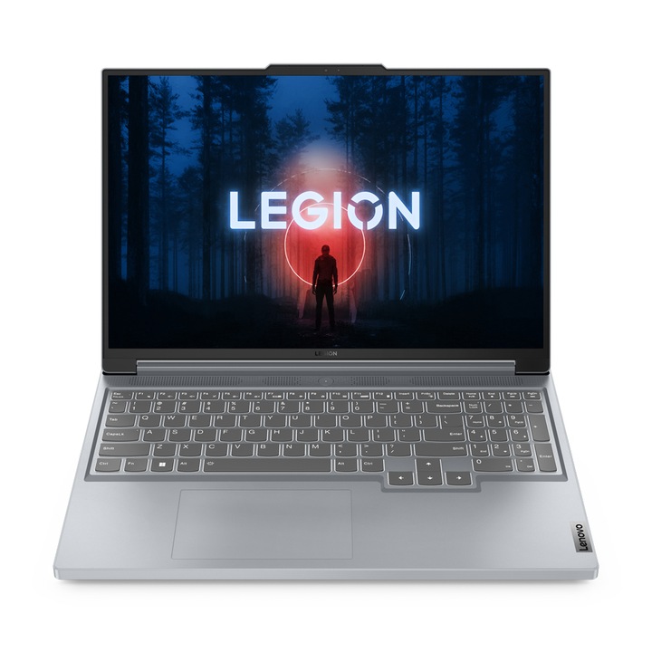 Лаптоп Lenovo Legion Slim 5 16IRH8, 82YA001LBM.32GB.2TBSSD, Windows 10 Pro, 16", Intel Core i5-13500H (12-ядрен), NVIDIA GeForce RTX 4050 (6GB GDDR6), 32 GB 4800 MHz DDR5, Светлосив