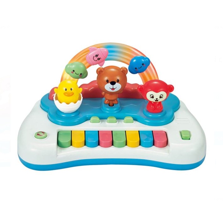 Pian pentru Bebelusi cu Animale si Lumina, 31x20x17cm