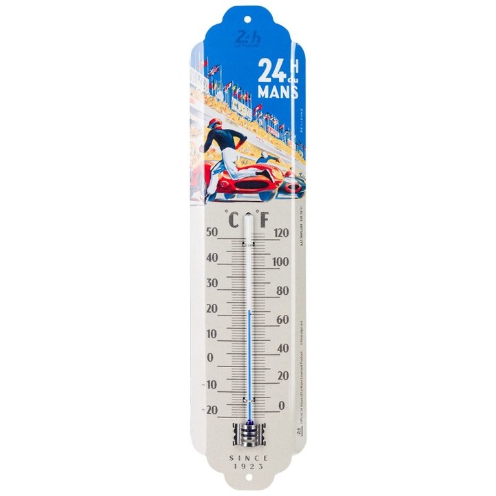 Termometru 24h Le Mans Racing Poster Blue