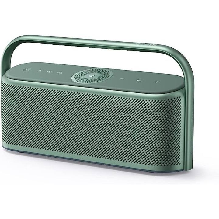 Boxa Portabila Anker Soundcore Motion x600, Wireless Hi-Res Spatial Audio, 50 W Space Sound, IPX7 Water Protection, 12 Hours Playback, Pro EQ, Carry Handle, AUX-IN Green