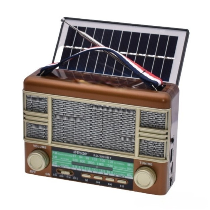 Radio retro cu energie solara si lanterna RD-309-UBT