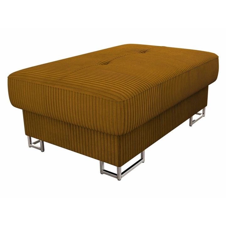 Taburet Alvin Reiat, MIRJAN24, Galben, 67x104x42 cm