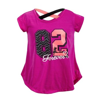 Bluza magenta cu barete pentru fete Bluza magenta cu barete pentru fete